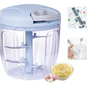 Picador Manual 900 ml | Cortador y Rallador de Verduras con 4 Cuchillas de Acero Inoxidable