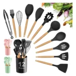 Juego de Utensilios de Cocina 12 Piezas - Set de Silicona