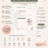 organizador de gastos con sobres imprimibles | plantilla pdf aesthetic