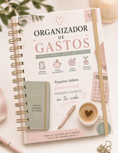 organizador de gastos imprimible pdf | planner financiero 2026 | agenda de finanzas digital aesthetic