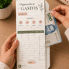 organizador de gastos con sobres imprimibles | plantilla pdf aesthetic