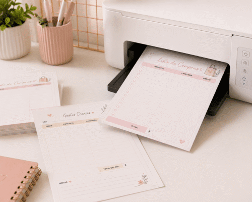 organizador de gastos imprimible pdf | planner financiero 2026 | agenda de finanzas digital aesthetic