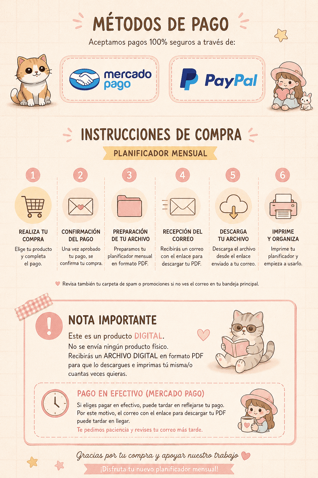 planner mensual 2026 imprimible pdf | agenda cute aesthetic