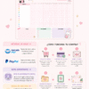 tracker de hábitos imprimible pdf kawaii | planificador de rutinas y metas digital
