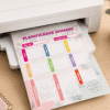planner semanal digital imprimible pdf tamaño carta aesthetic floral | modelo 1
