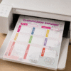 planner semanal digital imprimible pdf tamaño carta aesthetic floral | modelo 1